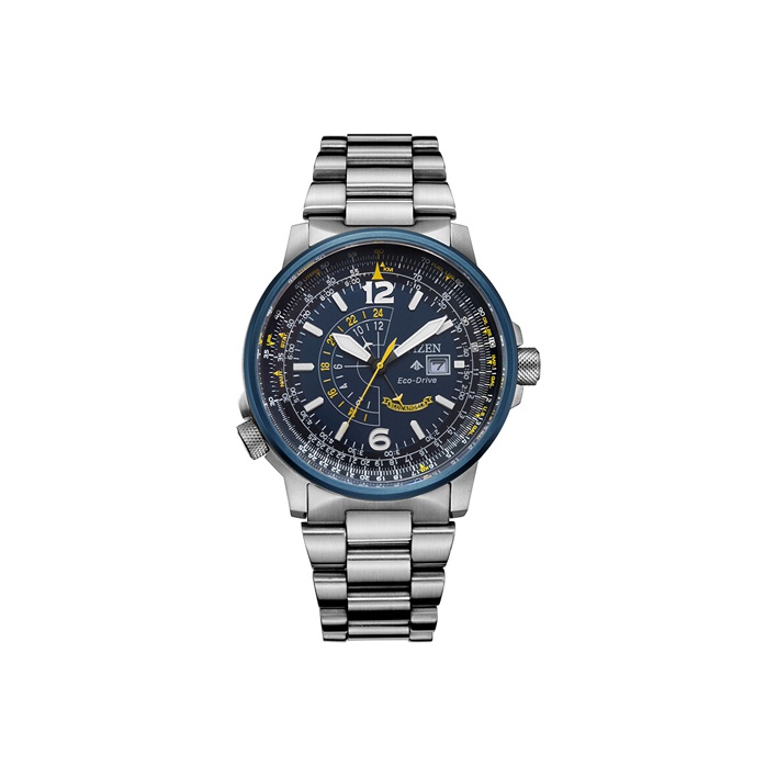 

CITIZEN Часы Blue Angel Collection Quartz Movement Stainless Steel Strap Watch Men's Watch Blue Dial, Blue Dial