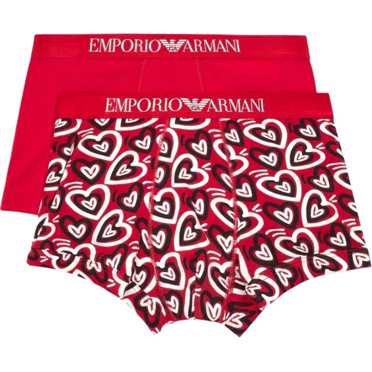 

SS25 Трусы мужские 2 шт EMPORIO ARMANI, красный