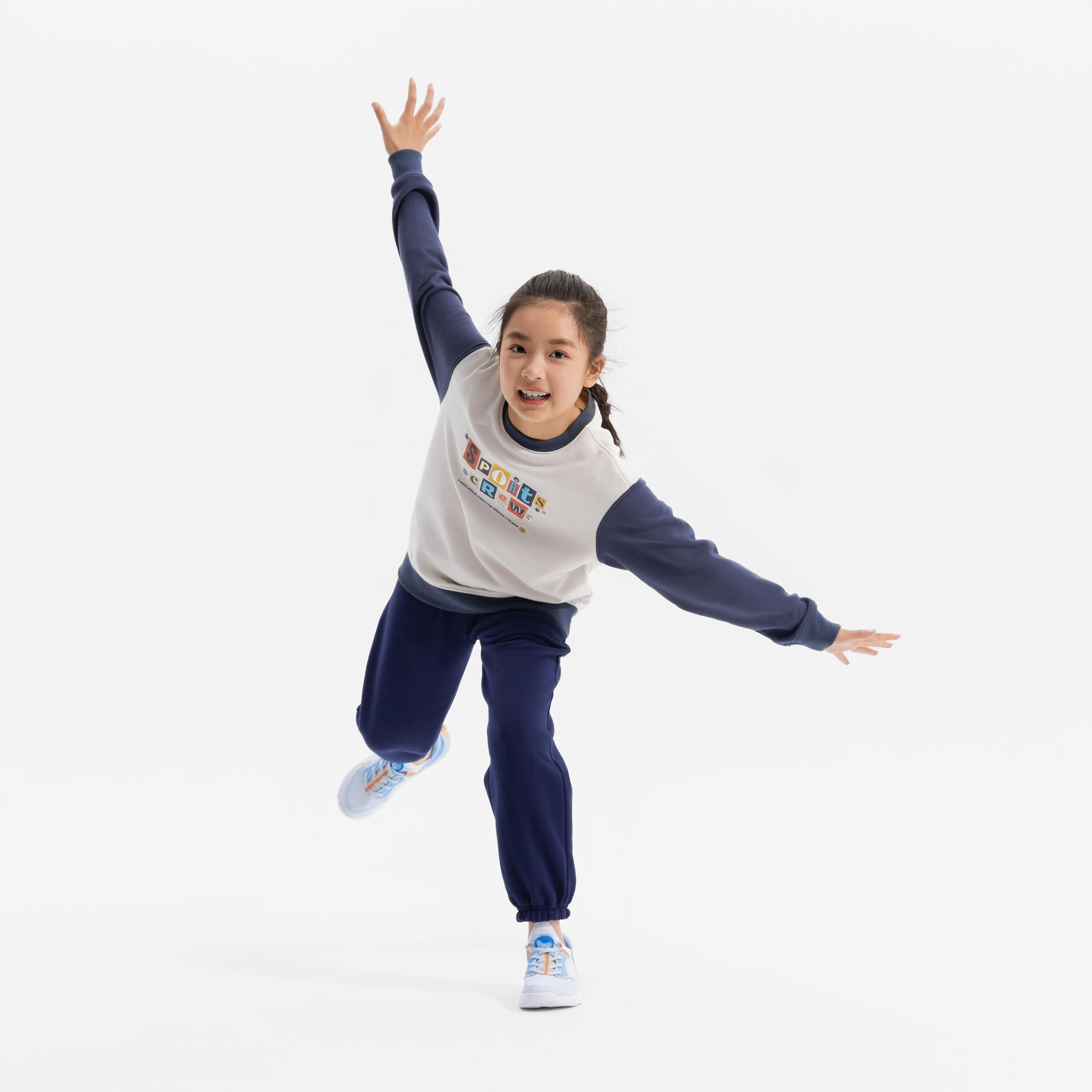 Детская флисовая толстовка Decathlon крем-бежевая — фото 2