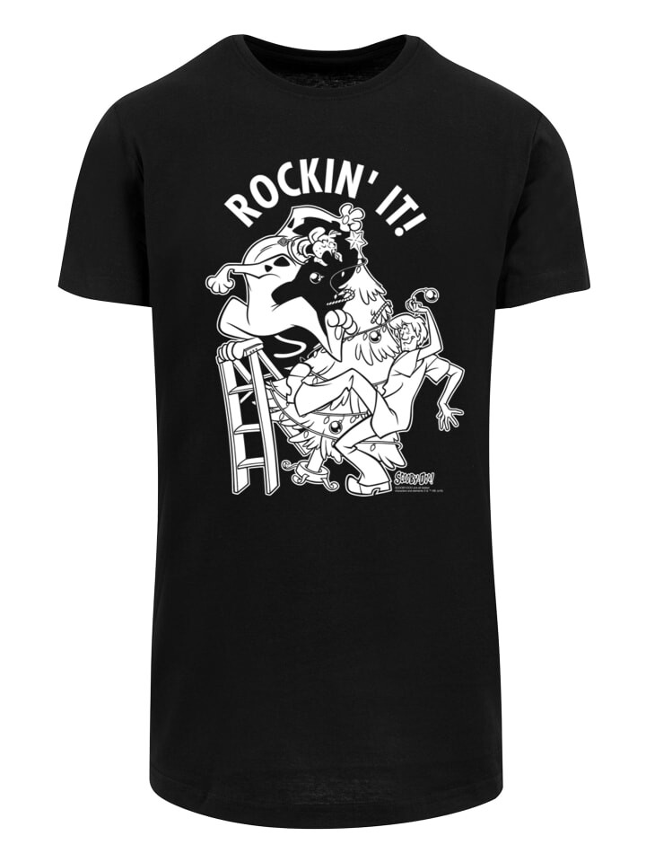 

Футболка F4NT4STIC Scooby Doo Rockin It Christmas Weihnachten, черный