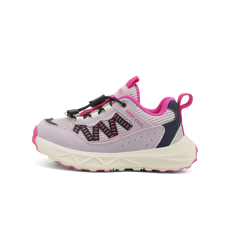 

Детские повседневные противоскользящие антиударные амортизирующие износостойкие дышащие кроссовки с эффектом отскока Jeep, milkshake розовый/sea teal