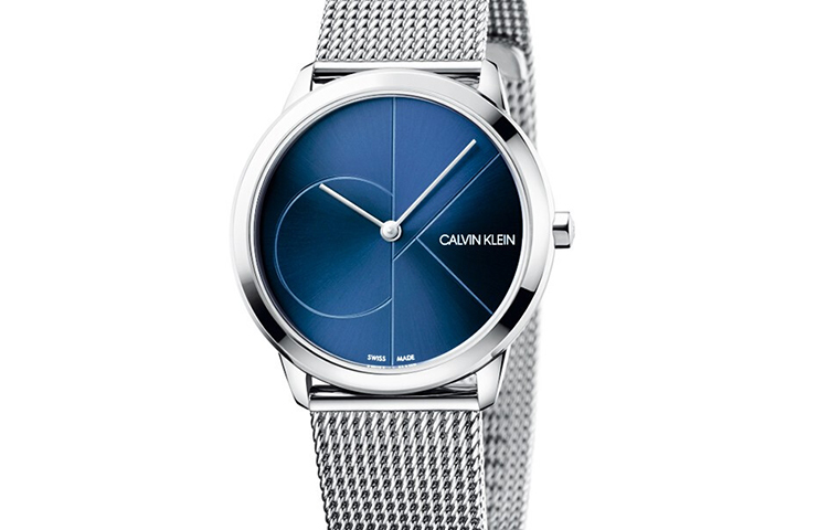 

Calvin Klein Часы CK/ CK Quartz Wrist Watch Quartz Movement Stainless Steel Strap 35mm Blue Dial Unisex K3M2212N