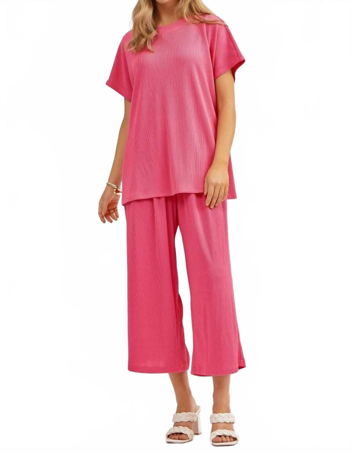 

Dear Scarlett Дорожный набор Palm Beach в розовом тюльпановом цвете