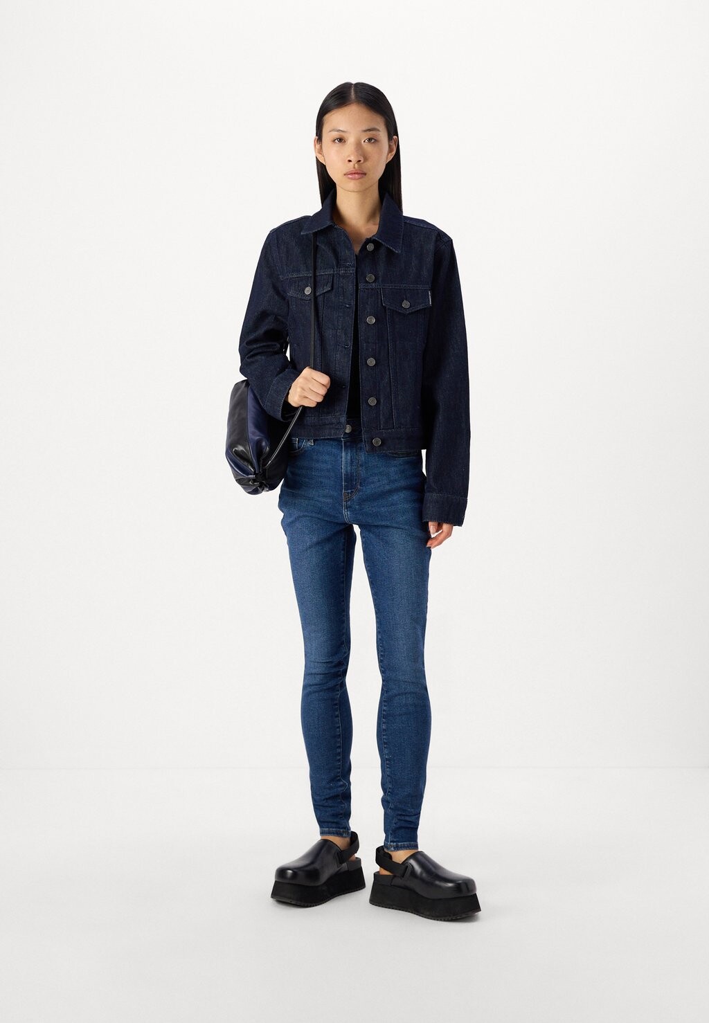 

Джинсы скинни HARLEM SKINNY Tommy Hilfiger, темно-синие джинсы