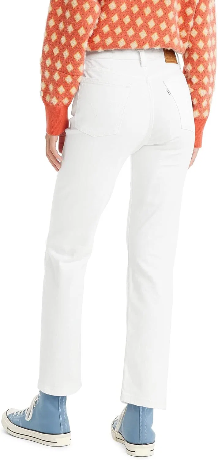 Джинсы Wedgie Straight, Levi's, White Stonewash — фото 2