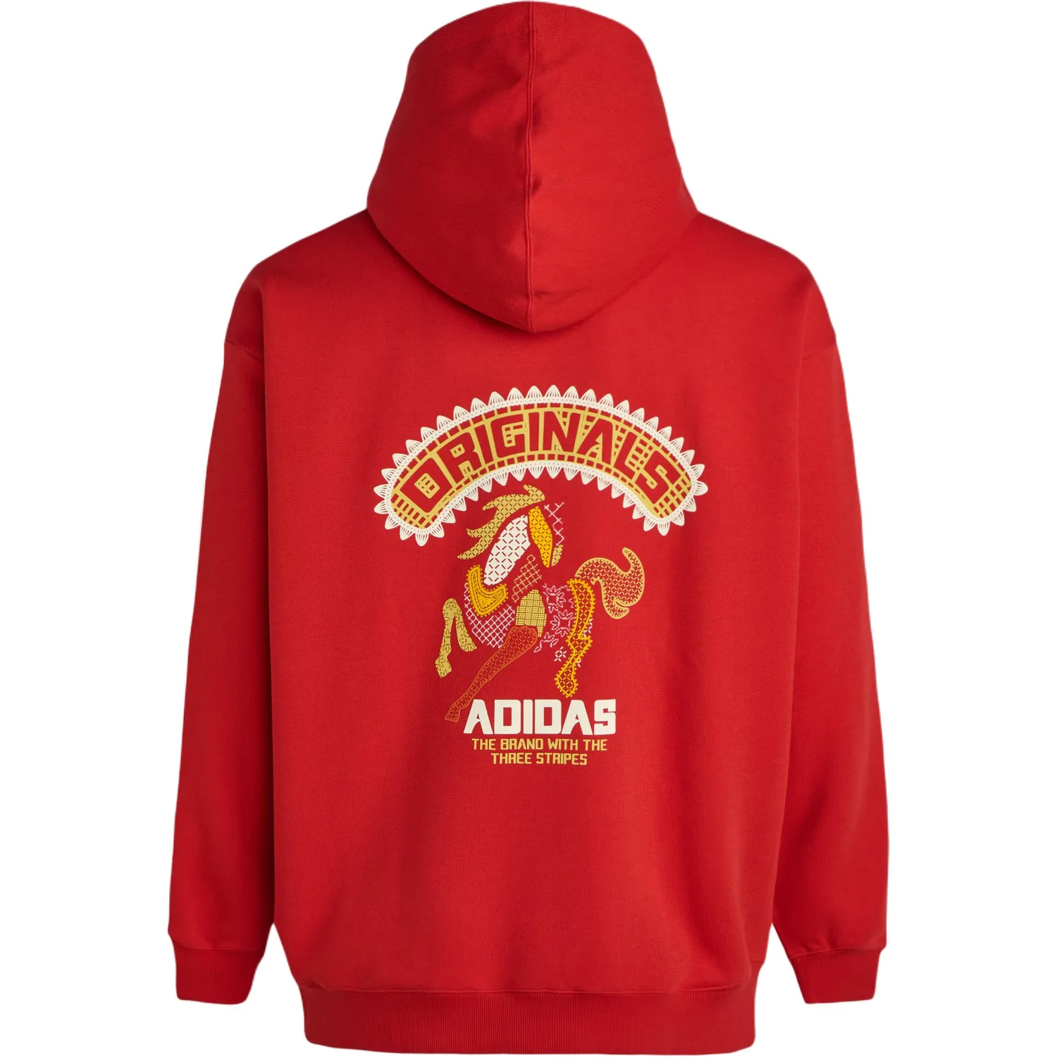 Толстовка с капюшоном мужская Adidas Originals, Light Scarlet — фото 3