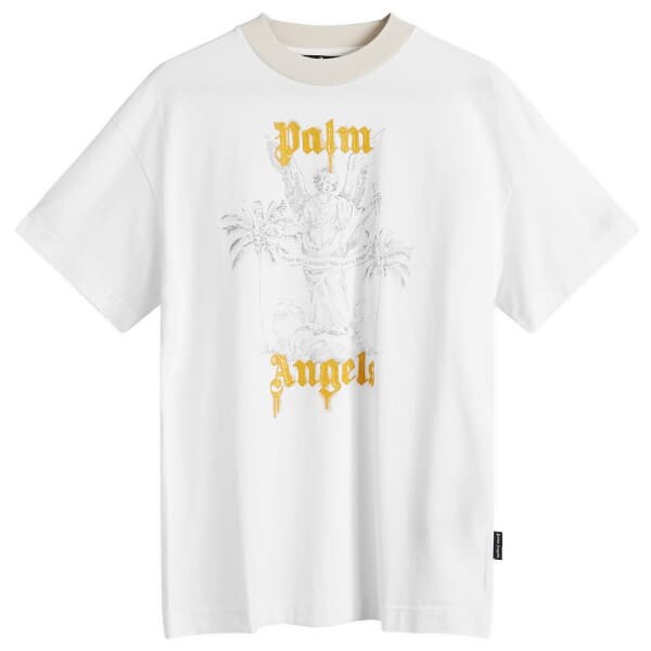 

Футболка-Карандаш с изображением ангела Palm Angels, белый