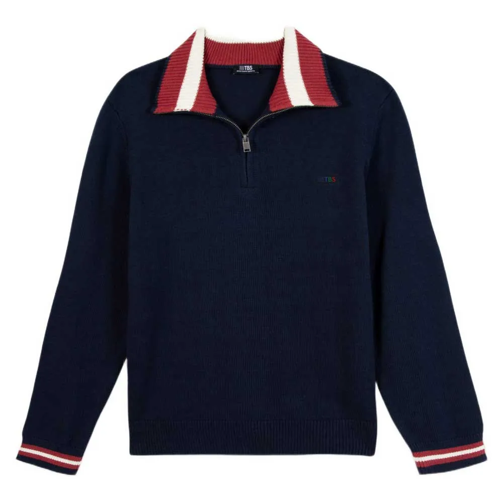 

Свитер Tbs Tatumcam с половинной молнией, синий