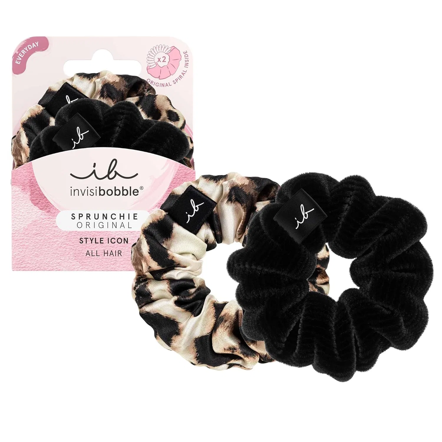 Набор бархатных резинок для волос «The Iconic Beauties» от invisibobble Invisibobble, Black & Leo
