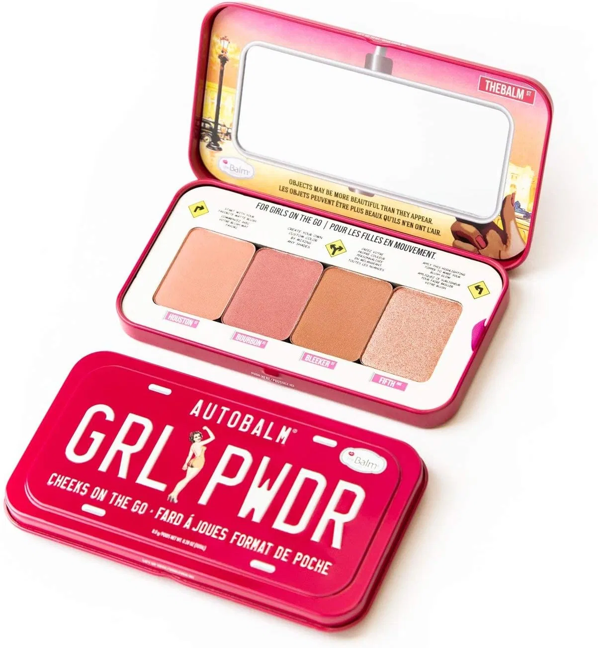 Палетка румян theBalm Autobalm Cheeks On The Go Palette #Grl Pwdr 8 г