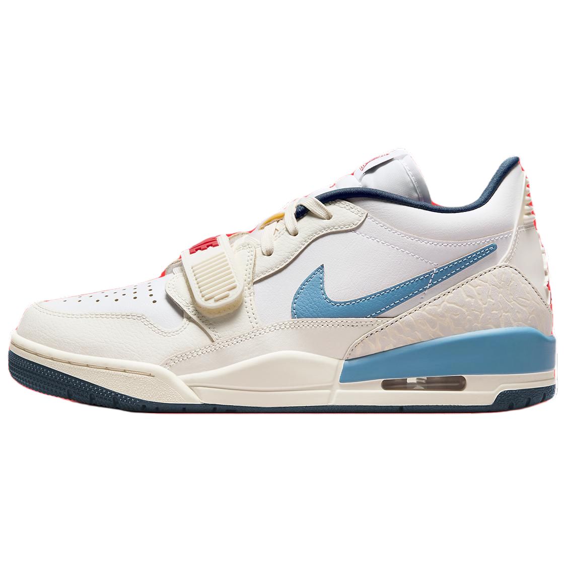 

Кроссовки Jordan Legacy 312 Vintage Basketball Shoes Unisex Low-top White Blue Red, белый/синий/красный