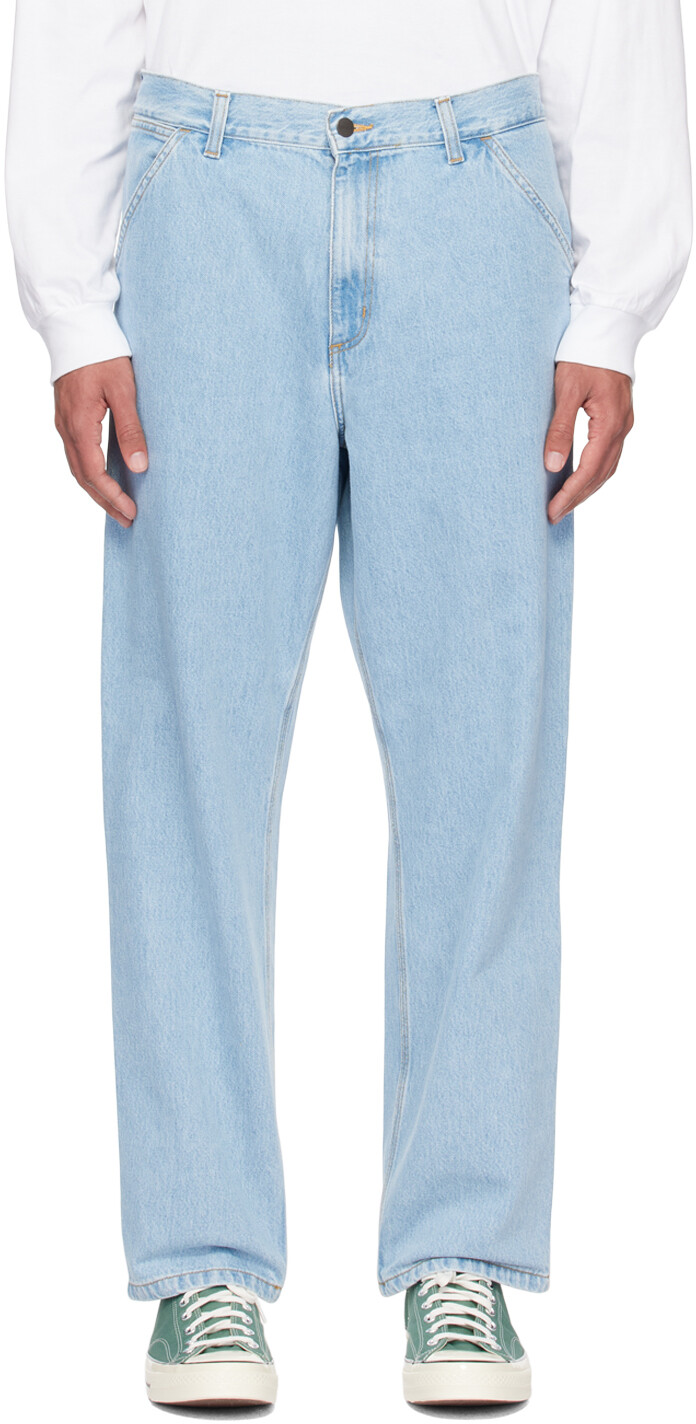

Синие джинсы до колена Carhartt Work In Progress, цвет Blue
