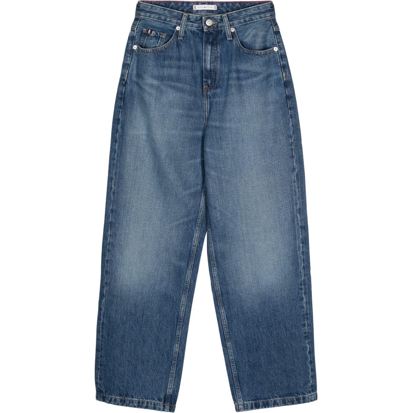 

Зауженные джинсы с высокой посадкой Tommy Hilfiger, синий