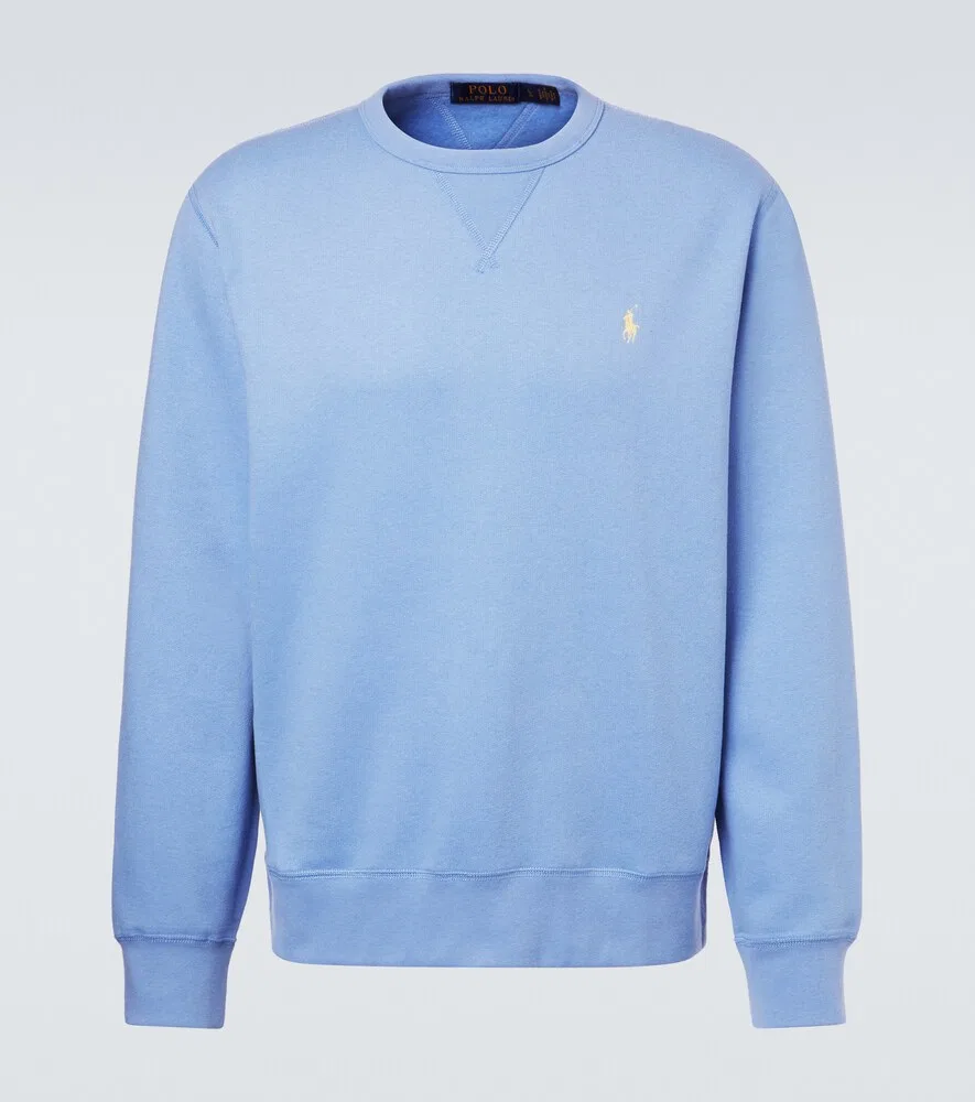 Толстовка из смесовой хлопковой ткани Polo Ralph Lauren, синий