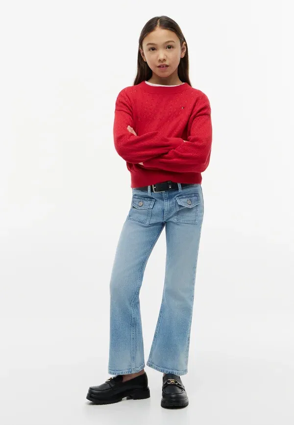 Джинсы клеш с накладными карманами Tommy Hilfiger, деним светлый — фото 2