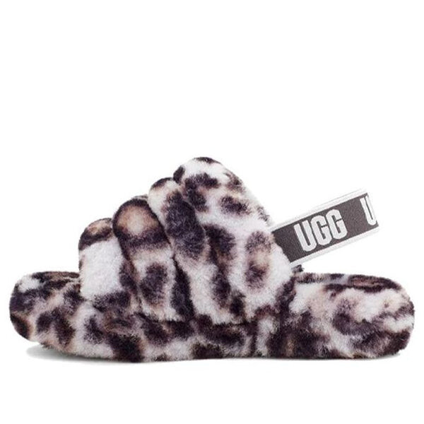 

Тапочки пушистые да слайд пантеры принт тапочки Ugg, серый