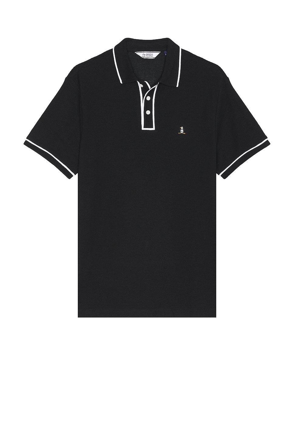 

Поло из сетки earl Original Penguin, черный