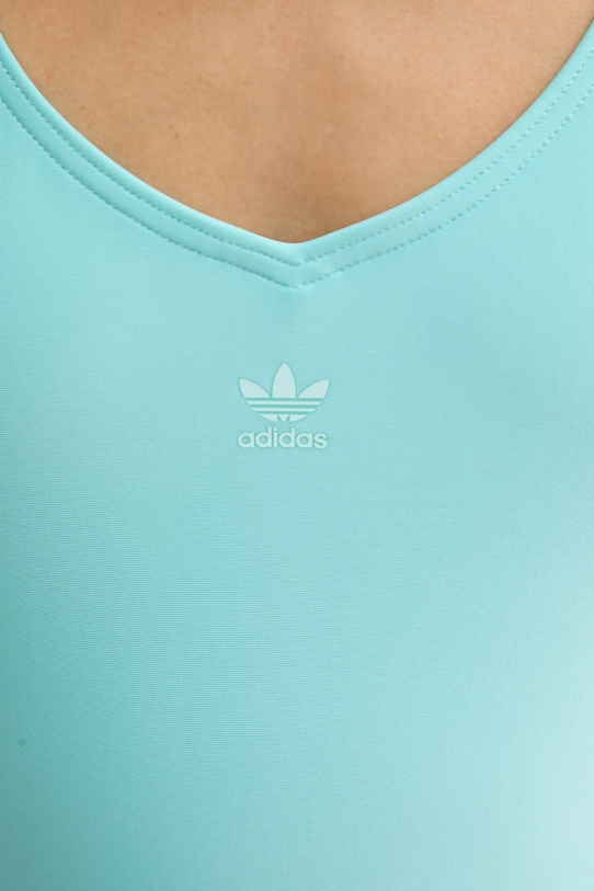 Цельный купальник Adicolor Adidas Originals, бирюзовый — фото 4