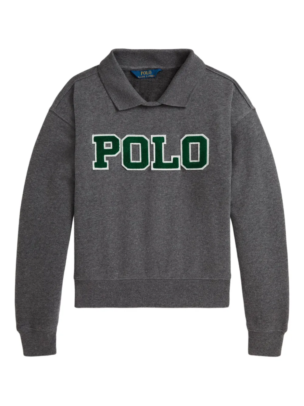 

Толстовка с воротником поло POLO RALPH LAUREN KIDS, серый