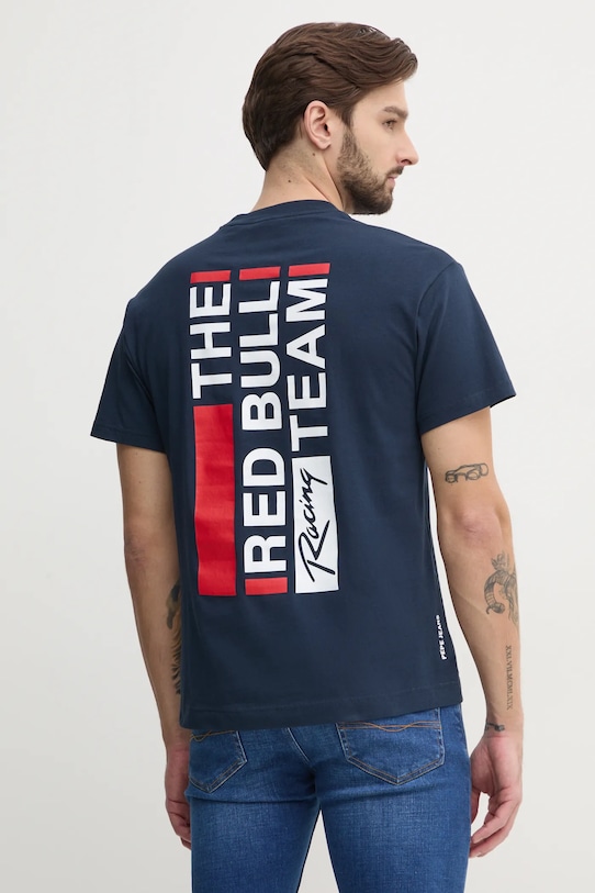 

Футболка хлопковая REDBULL TEAM TEE Red Bull Racing X Pepe Jeans, темно-синий
