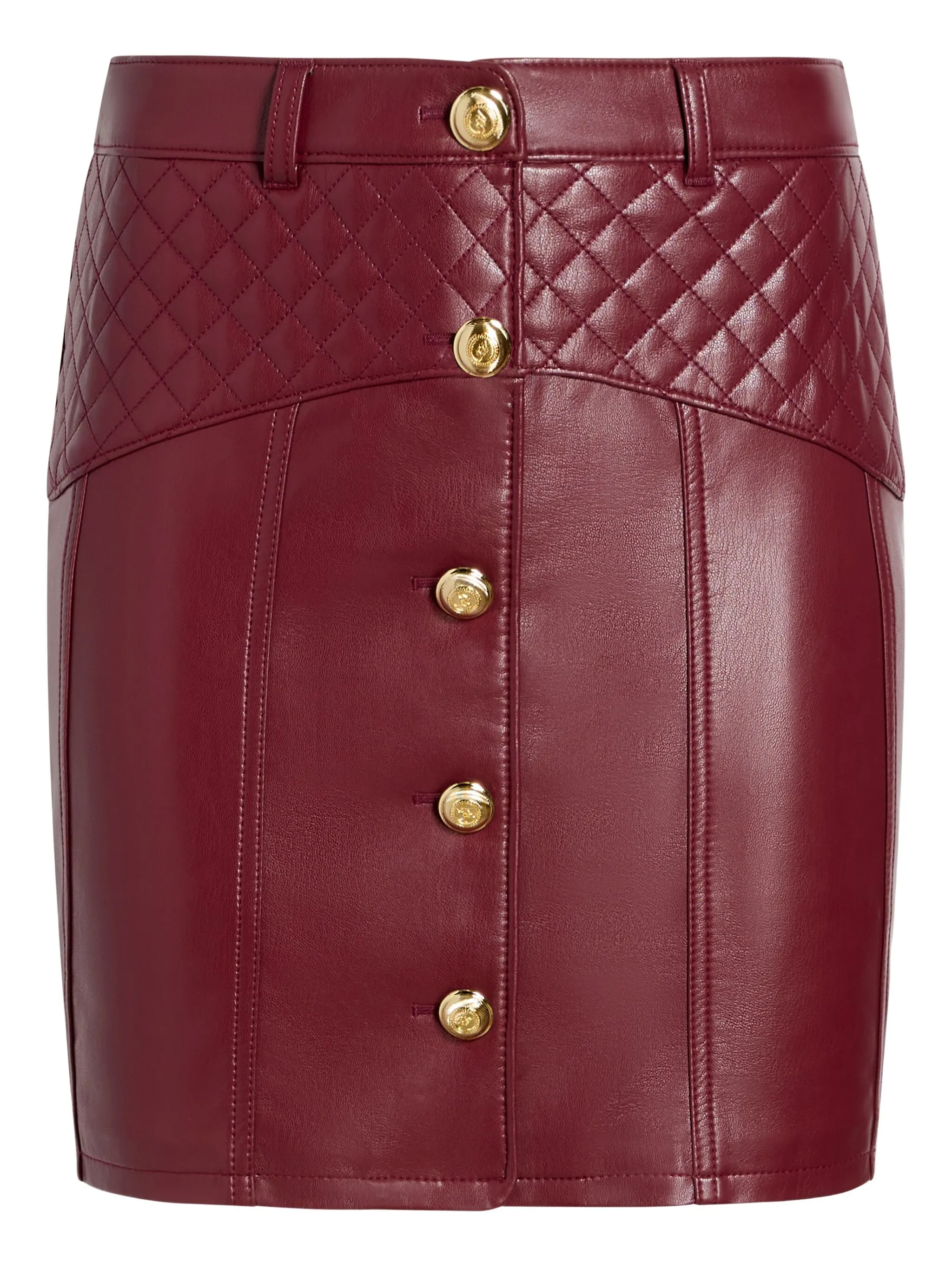 

Мини-юбка Claudia со стегаными пуговицами Cinq A Sept, красный