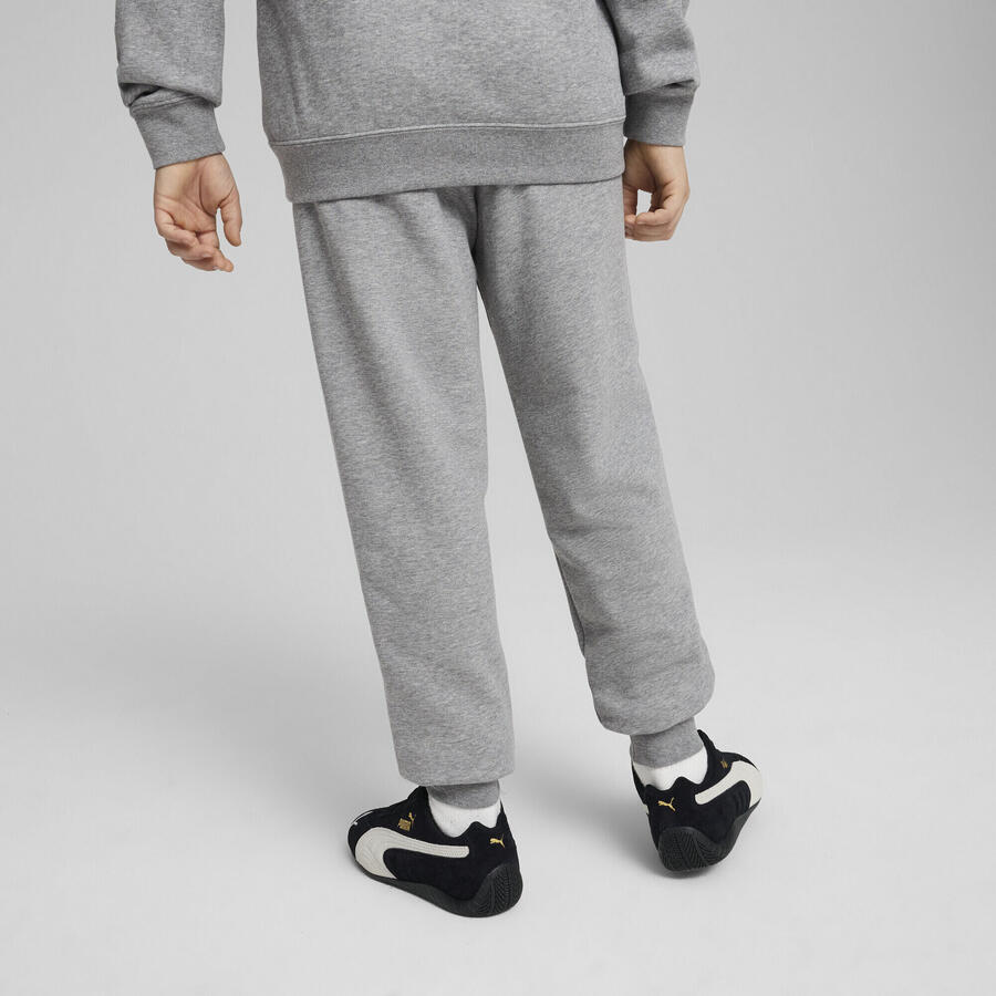 Спортивные брюки ESS No. 1 с логотипом для мальчиков PUMA, цвет средний серый меланж — фото 3