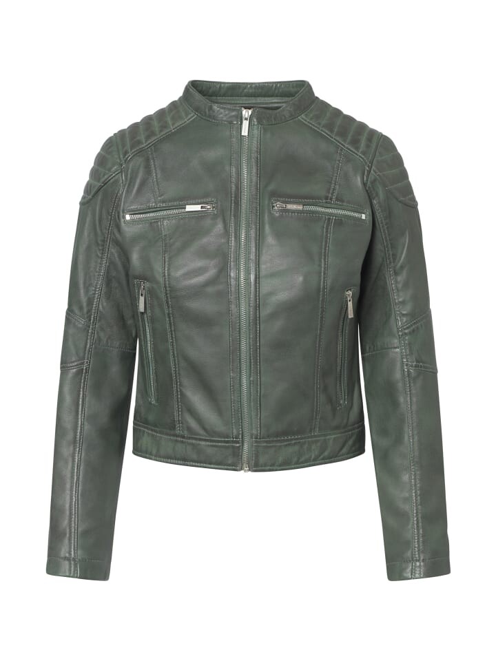 

Кожаная куртка Bolongaro Trevor Lederjacke MARIA RACER, цвет kombu green