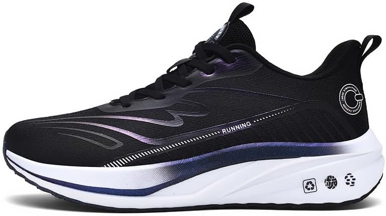 

Мужские марафонские кроссовки с карбоновой пластиной, стабильная поддержка, амортизация, сверхлегкая подошва из ТПУ, отскок Gwlyetd, черный