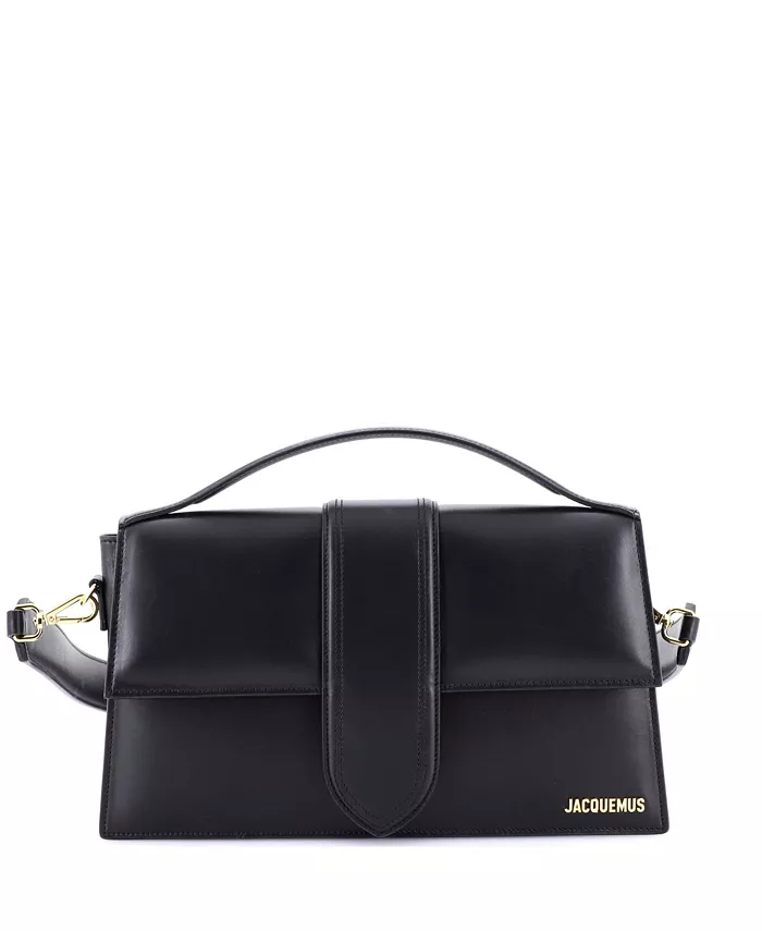 

Кожаная сумка-клапан Le Bambinou Pre-Owned Jacquemus, черный