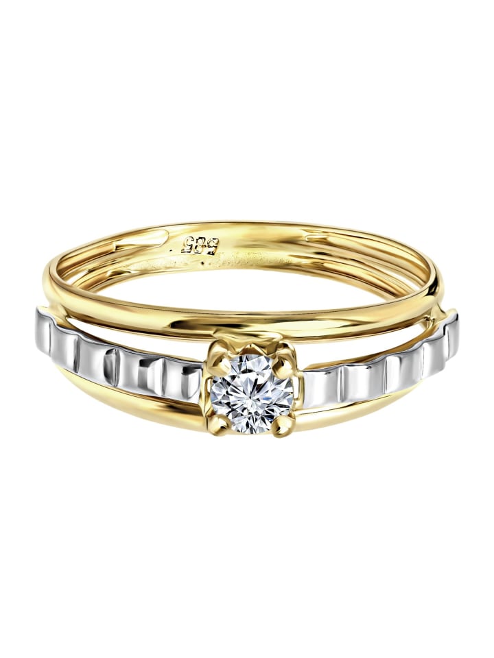 

Круглое кольцо из золота 585 пробы Lucardi