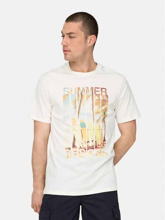 

Футболка обычного кроя Magdy 22029454 Only & Sons, белый