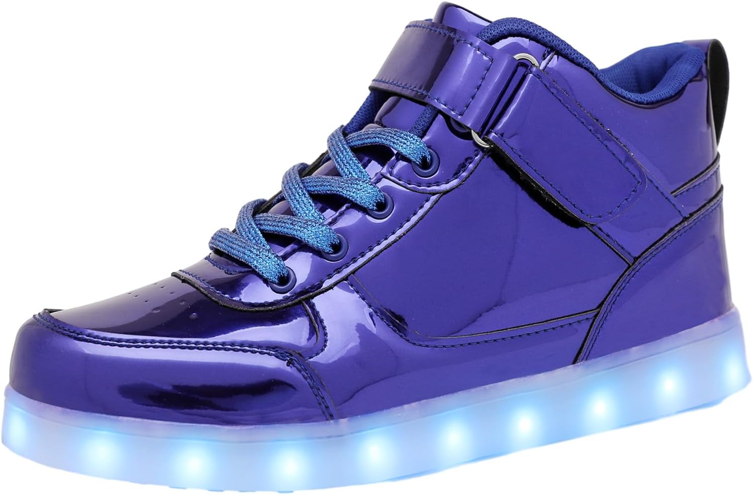 

Светящиеся кроссовки на высокой подошве JEVRITE для мужчин и женщин с LED-подсветкой - Зарядка через USB - Обувь для пар, синий