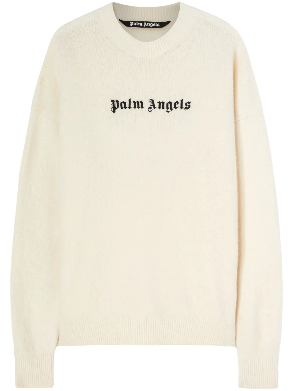 

Джемпер из смесовой шерсти с вышитым логотипом PALM ANGELS, белый