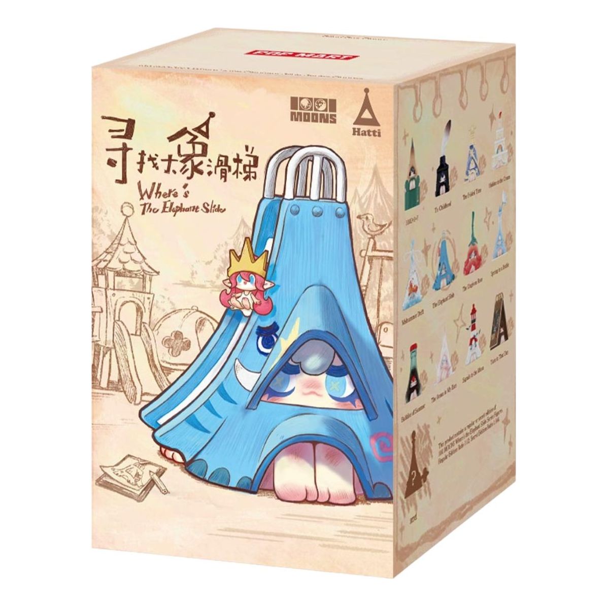 

Pop Mart 1001Moons Where's The Elephant Slide Figure Sealed Case (1 Blind Box)