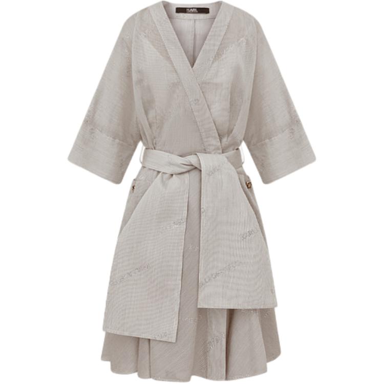 

Платье с длинными рукавами KARL LAGERFELD женское серое KARL LAGERFELD / Karl Lagerfeld Jeans, серый