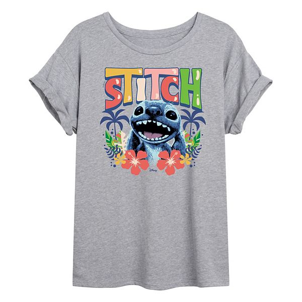 

Футболка Lilo & Stitch Live Action oversized Disney, Heather Gray