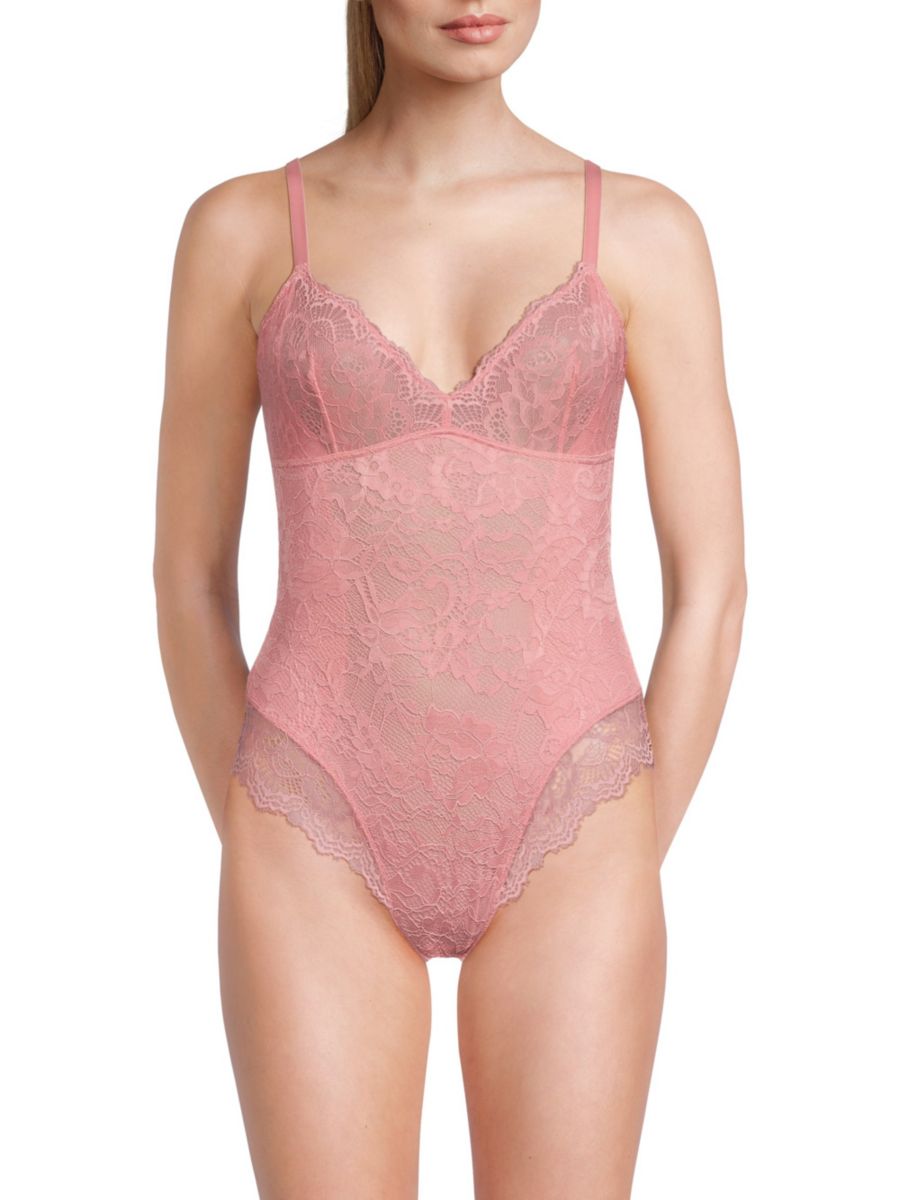 

Кружевное боди-коррекция pinsy, розовый