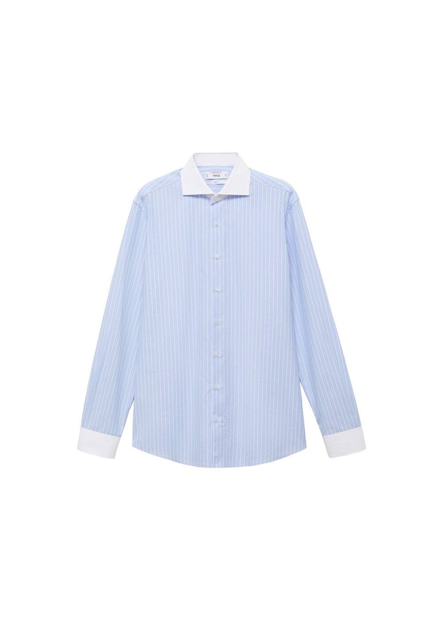 

Рубашка Slim Fit на пуговицах MANGO MAN Sarria, Sky blue