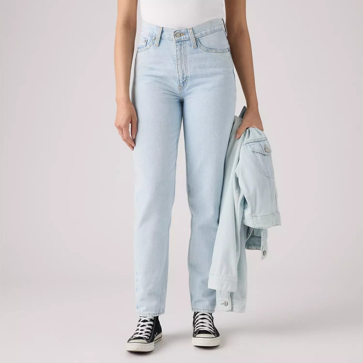 Женские джинсы мамы 80-х годов Levi's, цвет Don't Be Frayed - Light Wash — фото 2