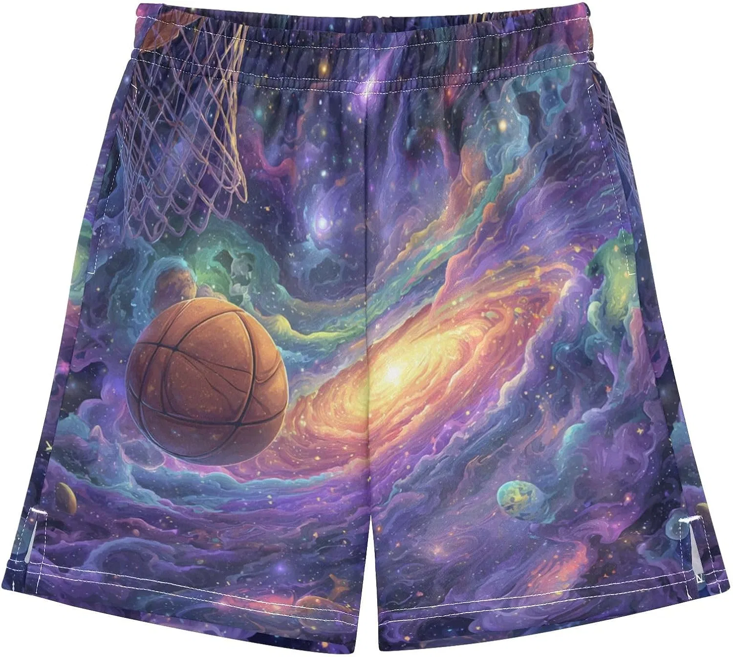 Шорты для мальчиков Basketball Galaxy, Boccsty, мультицвет