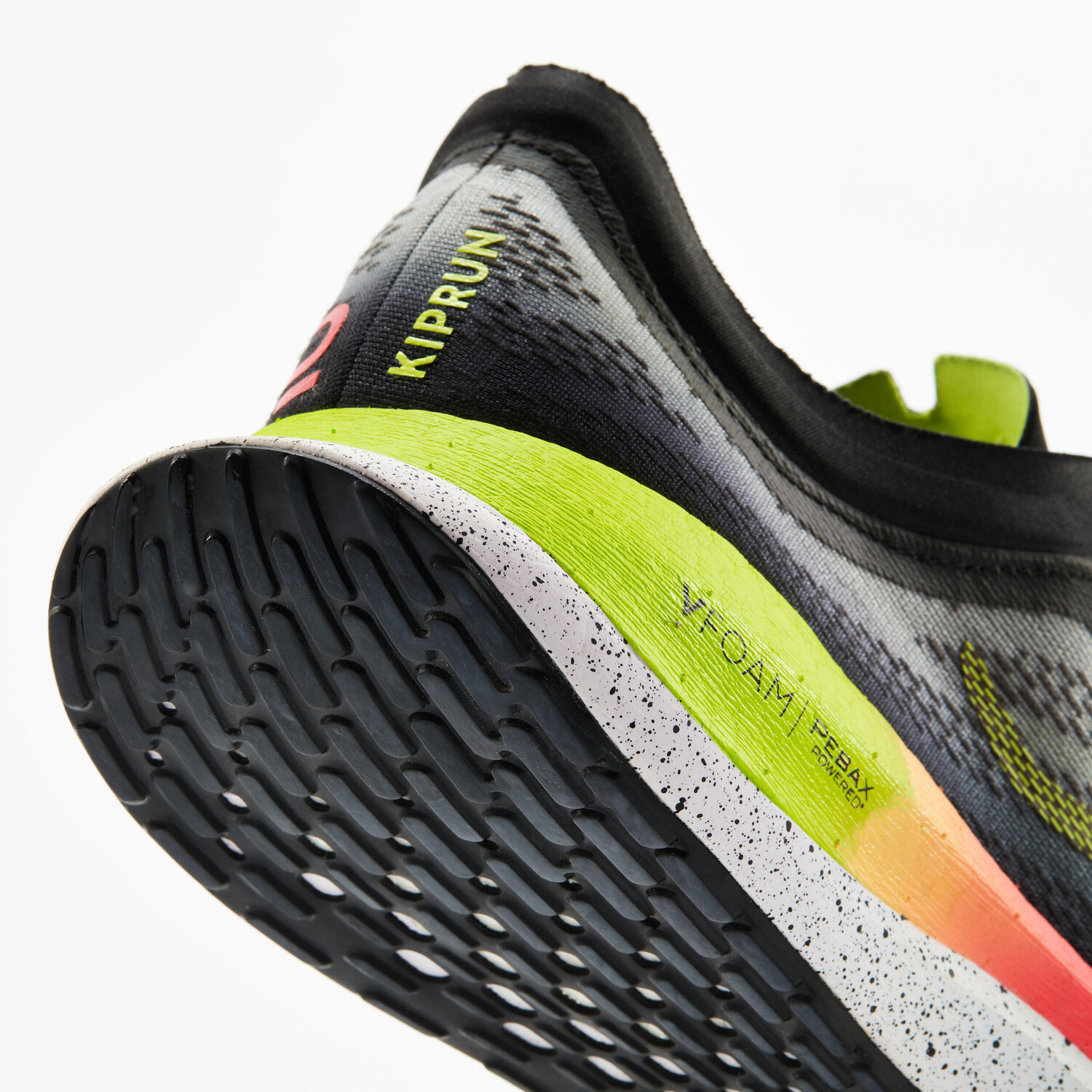 КРОССОВКИ МУЖСКИЕ KIPRUN KD500 2 - ЧЕРНЫЕ/РОЗОВЫЕ/ЖЕЛТЫЕ Kiprun — фото 4