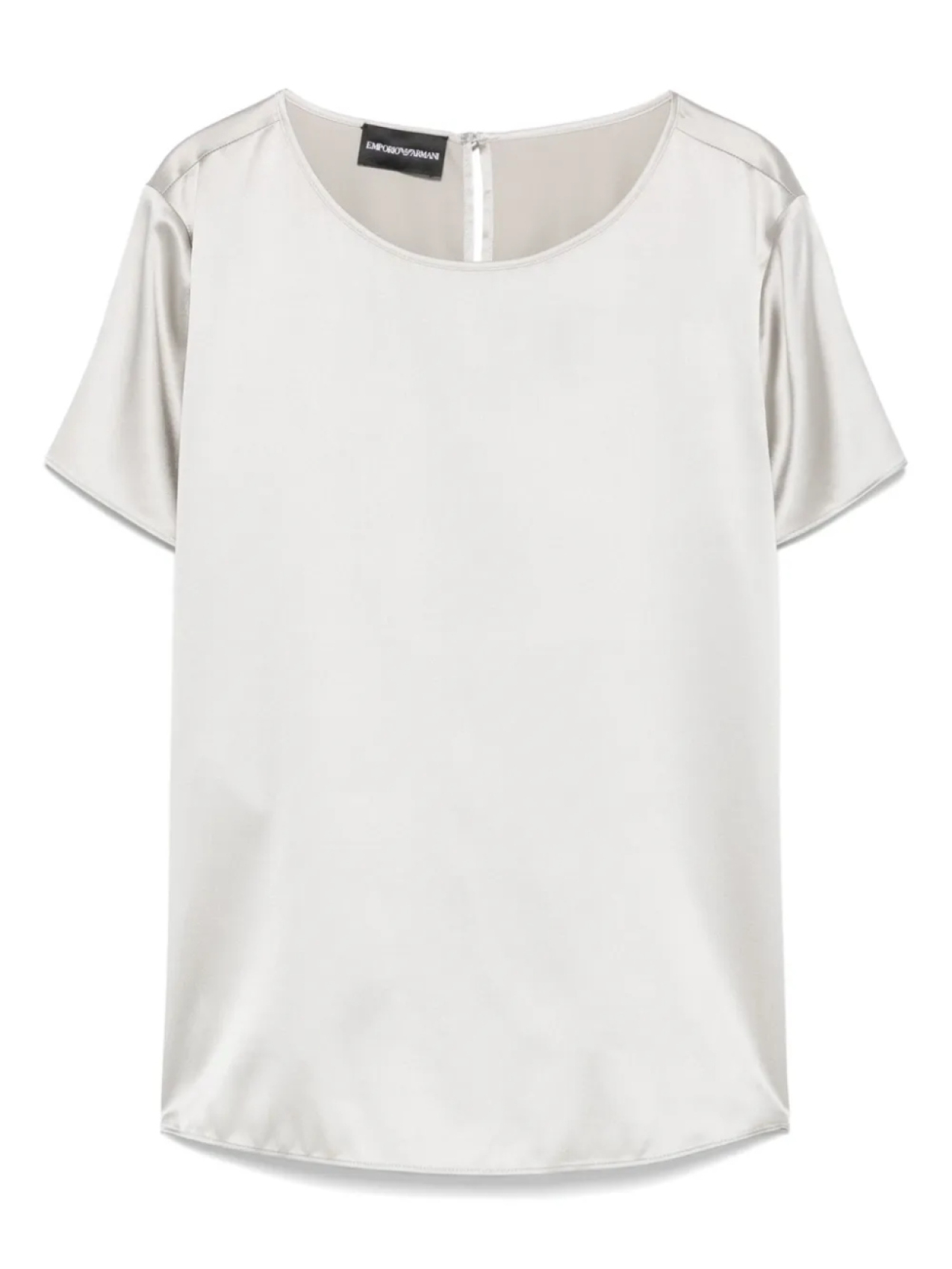 

Атласный топ Emporio Armani, серый