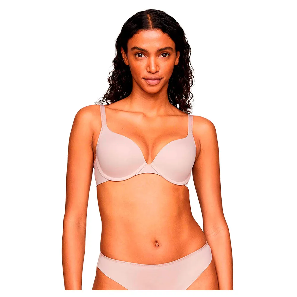 

Бюстгальтер Tommy Hilfiger Essential Invisibles Plunge Push Up, бежевый