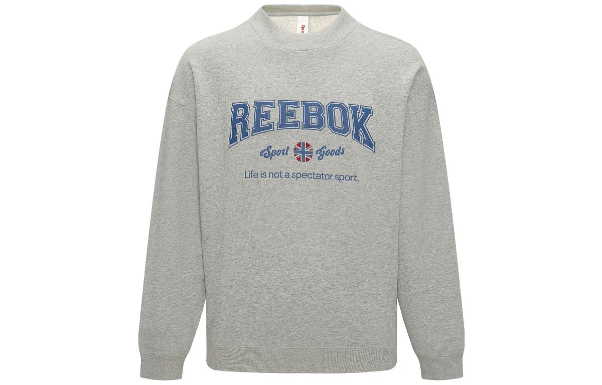 

Толстовка унисекс, средний цвет, серый меланж Reebok, серый