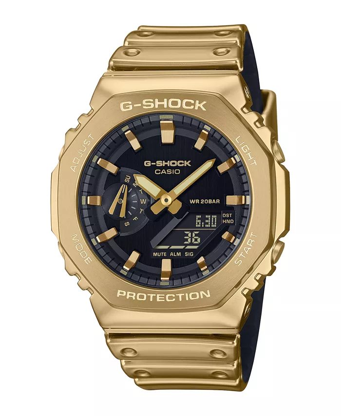 

Мужские золотистые силиконовые часы, 44.4 мм G-Shock