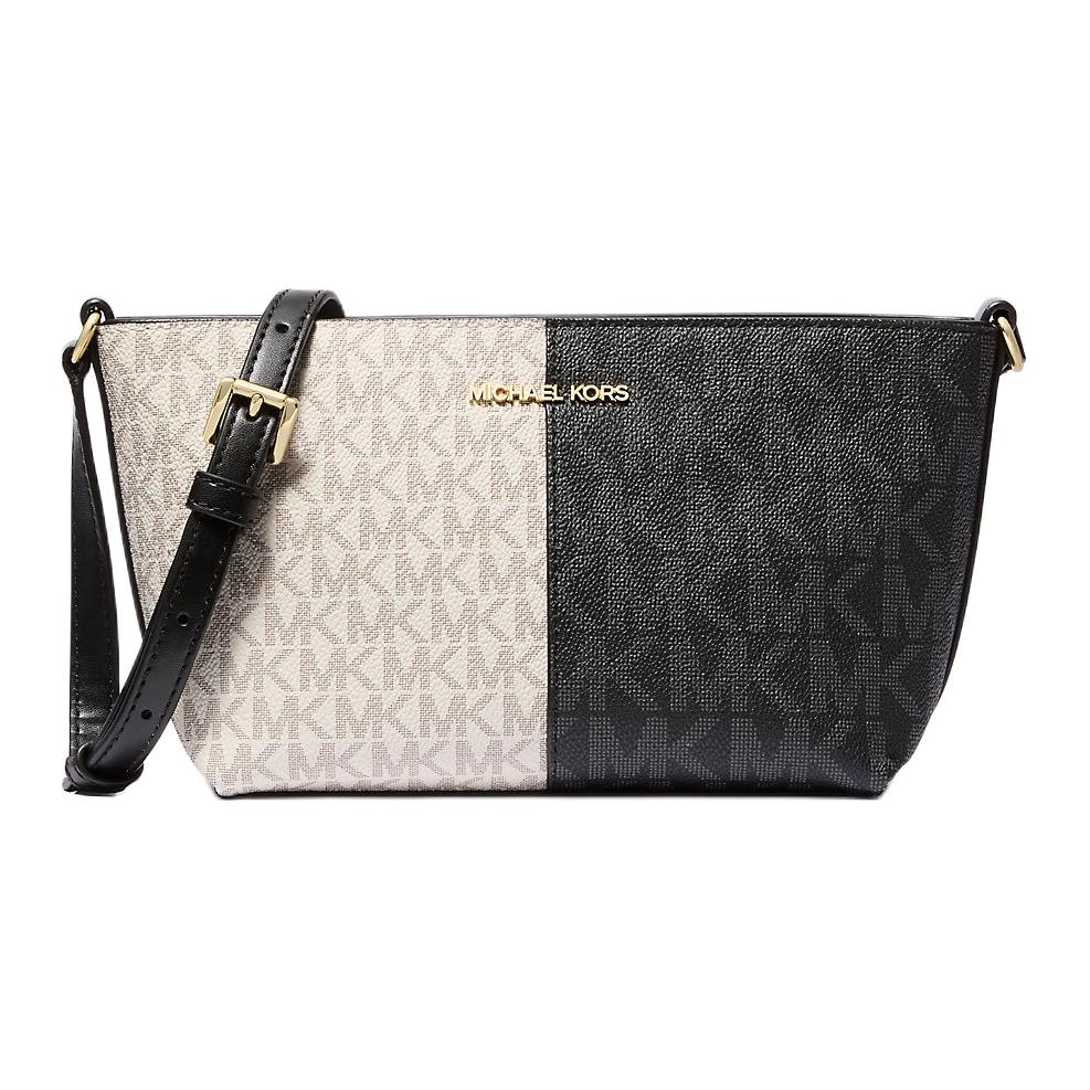 

MICHAEL KORS Сумка через плечо Jet Set Coated Canvas Trumpets, женская, черная