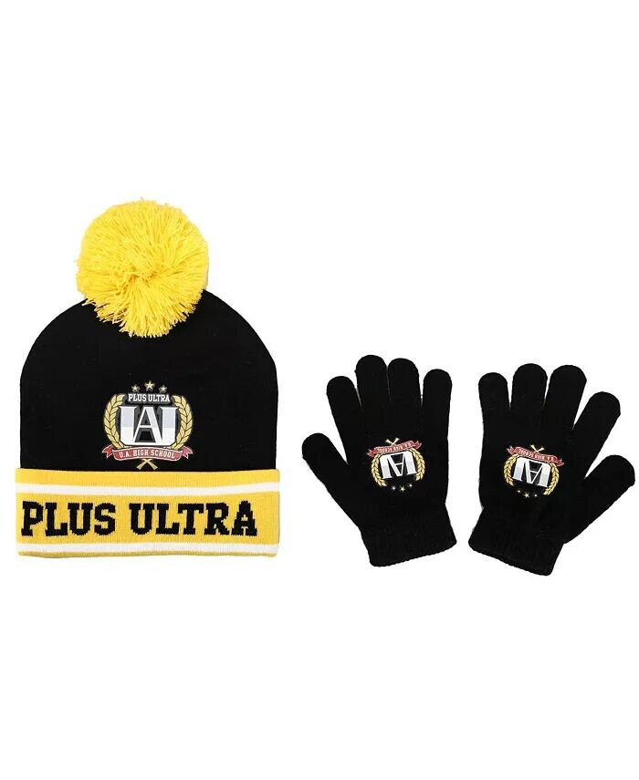 

Комплект из шапки и перчаток с ультравязаной манжетой для мальчиков My Hero Academia, мультиколор