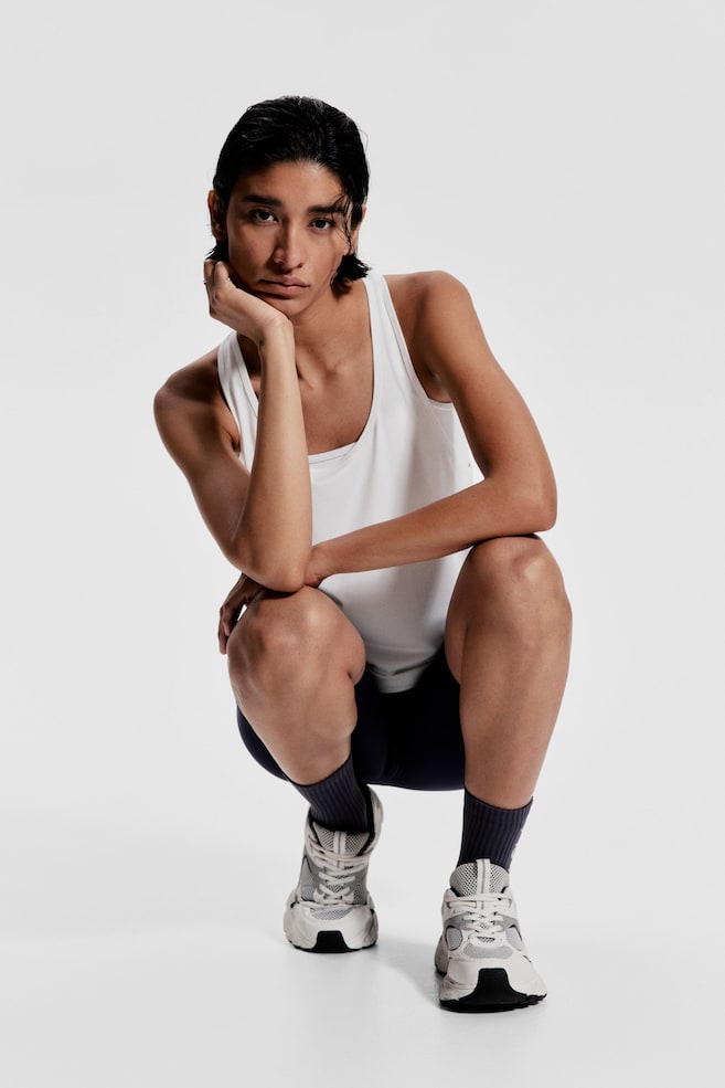

Спортивная майка с драймувом H&M, белый