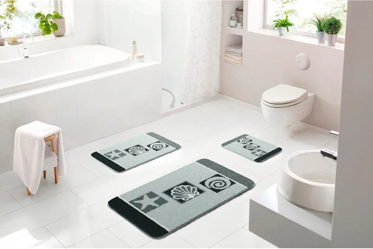 

Базовый коврик для ванной Grund прямоугольный (60х90 см), серый