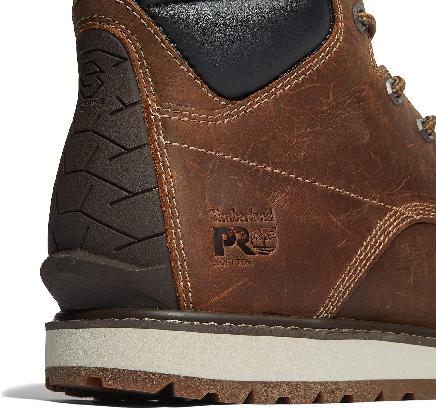 Timberland PRO мужские рабочие ботинки Irvine Wedge 6 дюймов с мягким мысом, Cathay Spice Brown-2024 NEW, размер 8W — фото 3